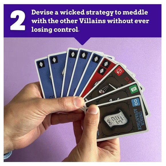 Disney Villains Selfish Card Game in Purple - Picture 6 of 13